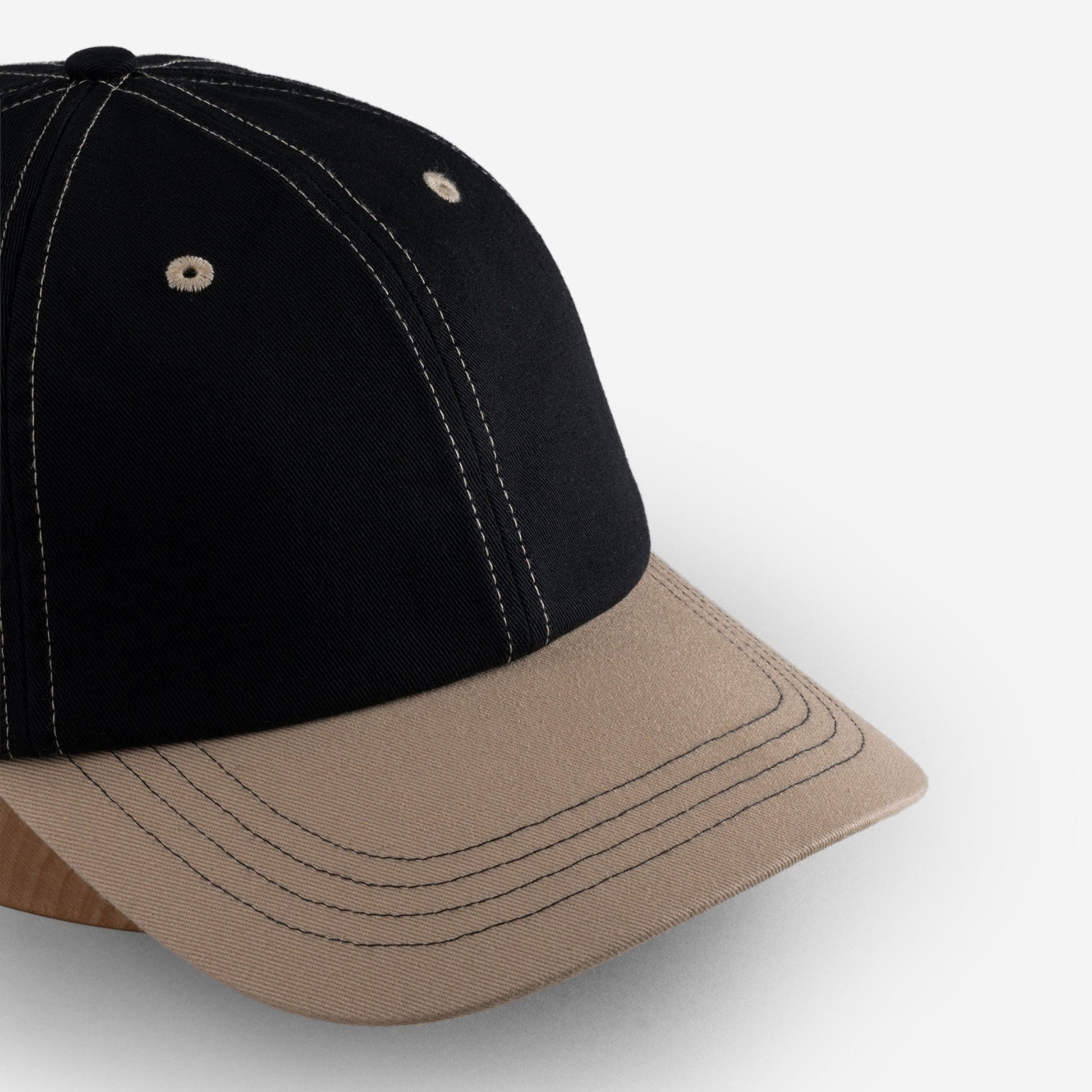 Black / Tan Contrast Stitch