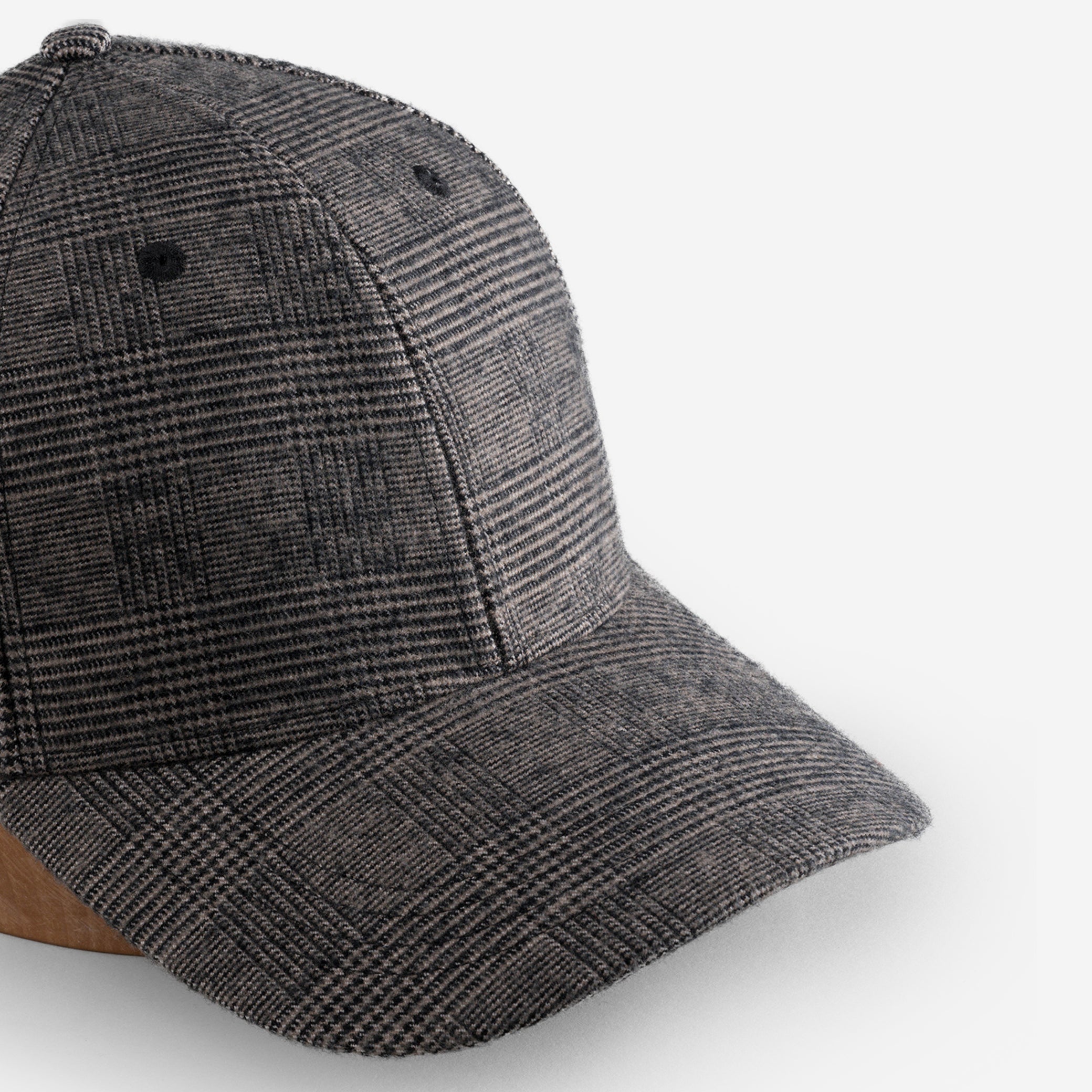 Big Structured Baseball Patterned Wool Cap / Hats For Big Heads ...