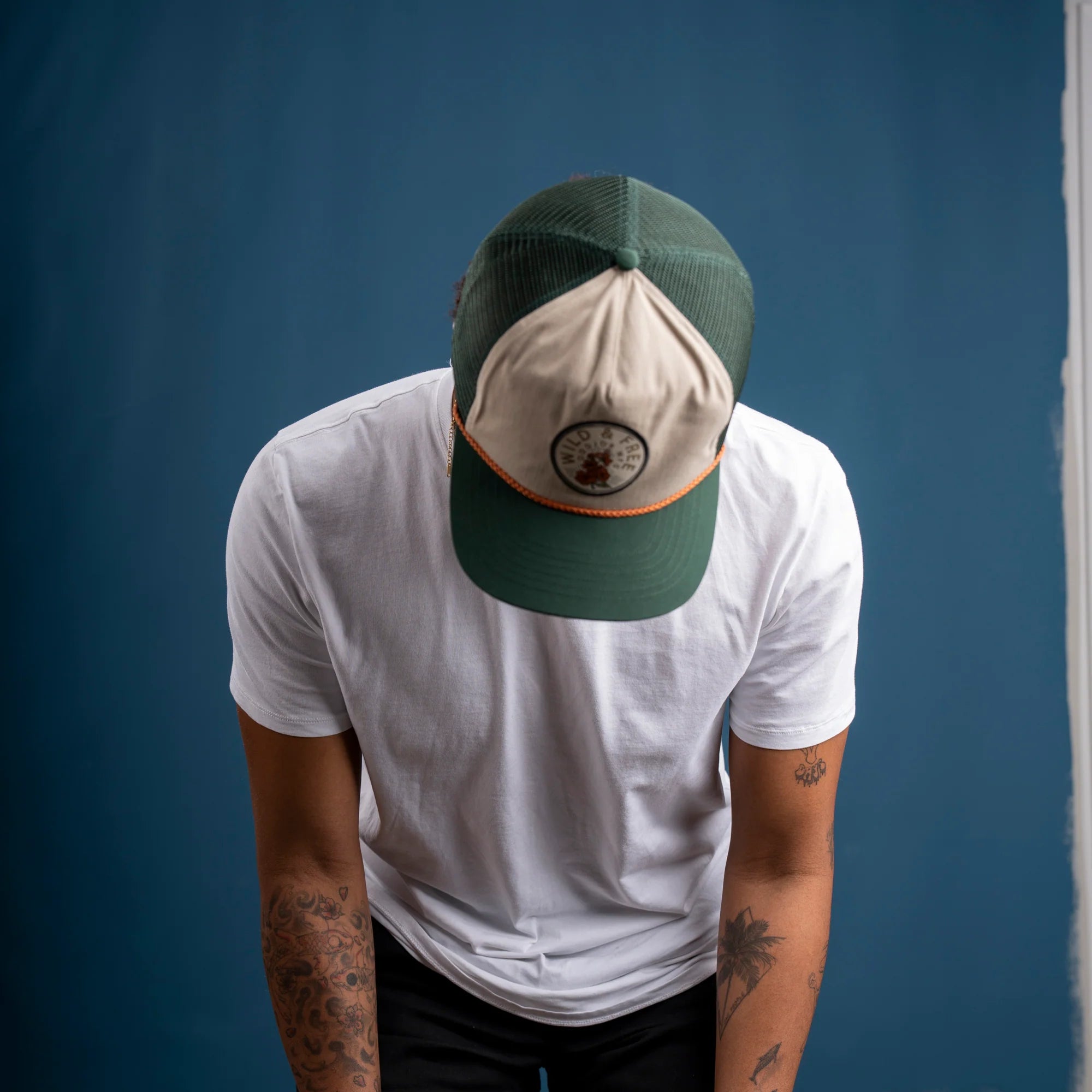 Big Flat Bill Unstructured Rope Mesh Hat Hats For Big Heads