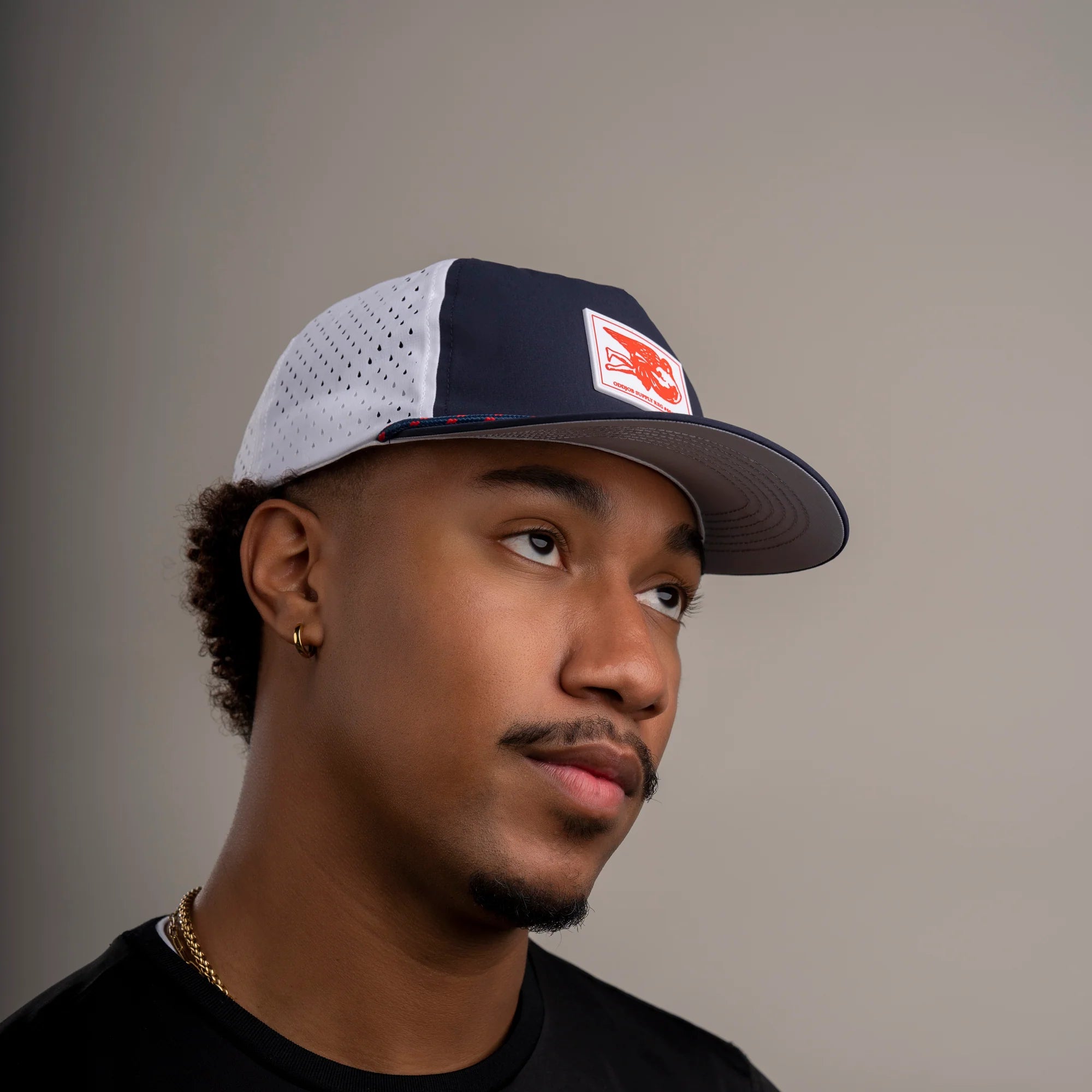 Big Flat Bill Unstructured Rope Sport Hat Hats For Big Heads