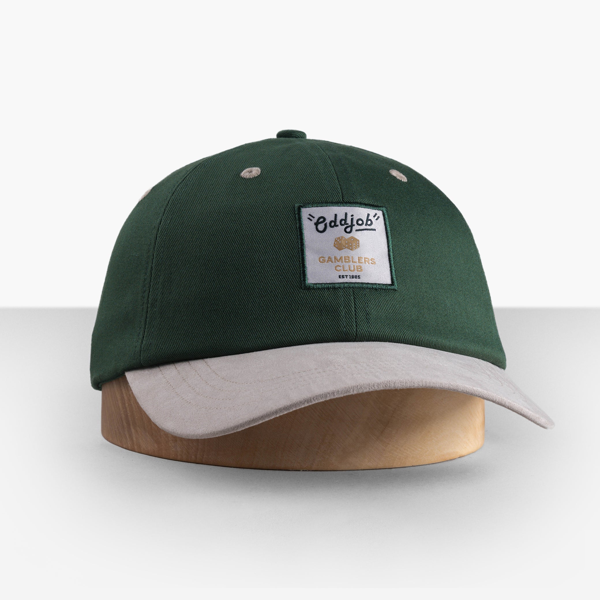MG Suede Bill Denim Cap - Low Profile Baseball Hat, 85% Cotton 15% Suede, One Size Fits Most