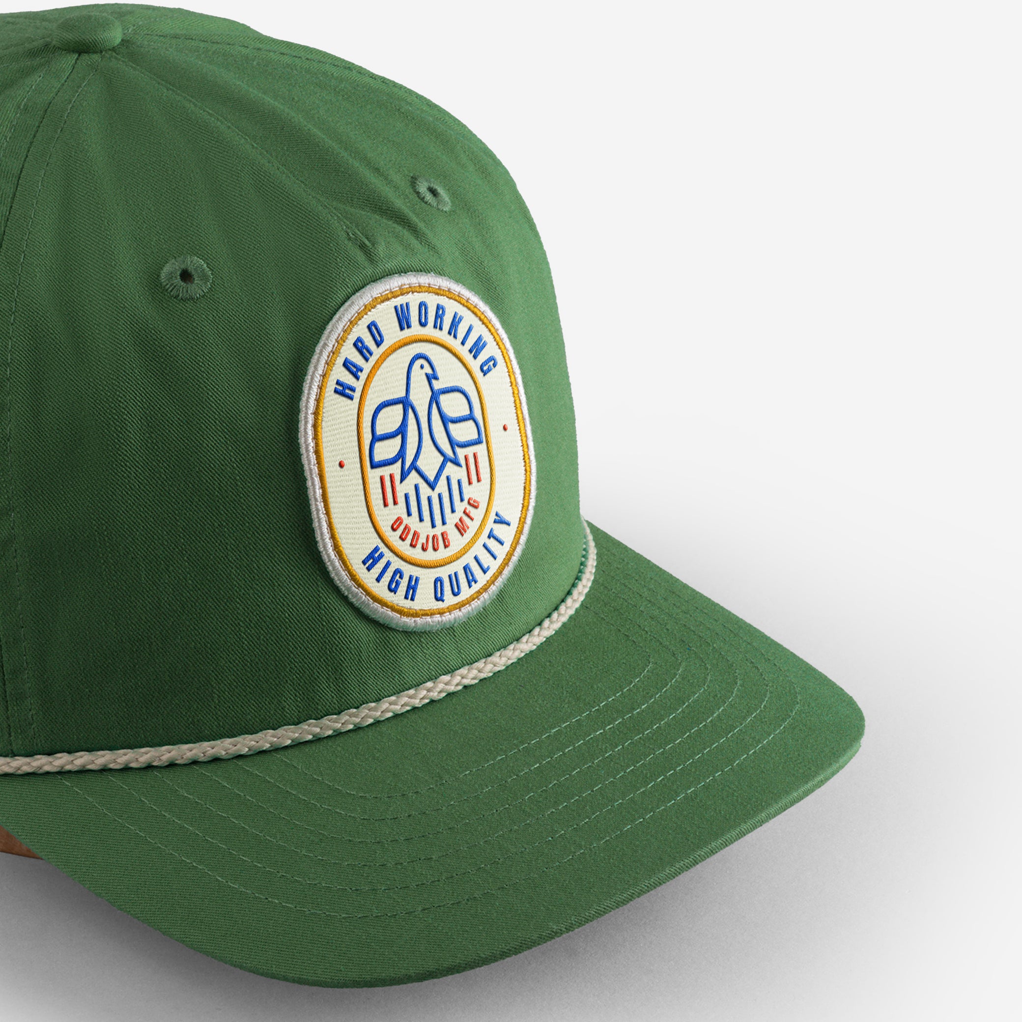 Big Flat Bill Unstructured Rope Hat / Hats For Big Heads / Oddjob Hats ...