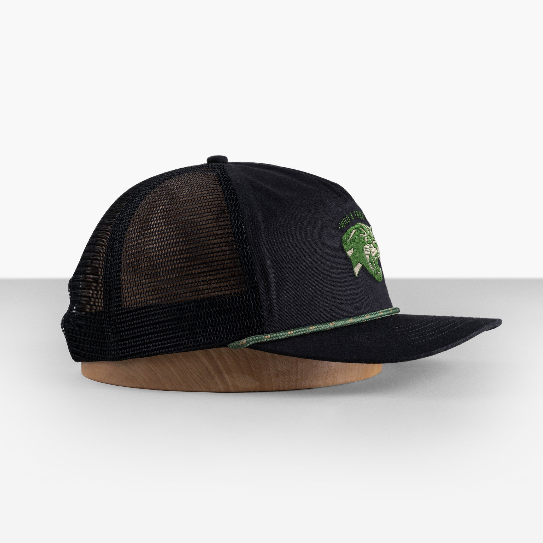 Big Flat Bill Unstructured Rope Mesh Hat / Hats For Big Heads / Oddjob ...