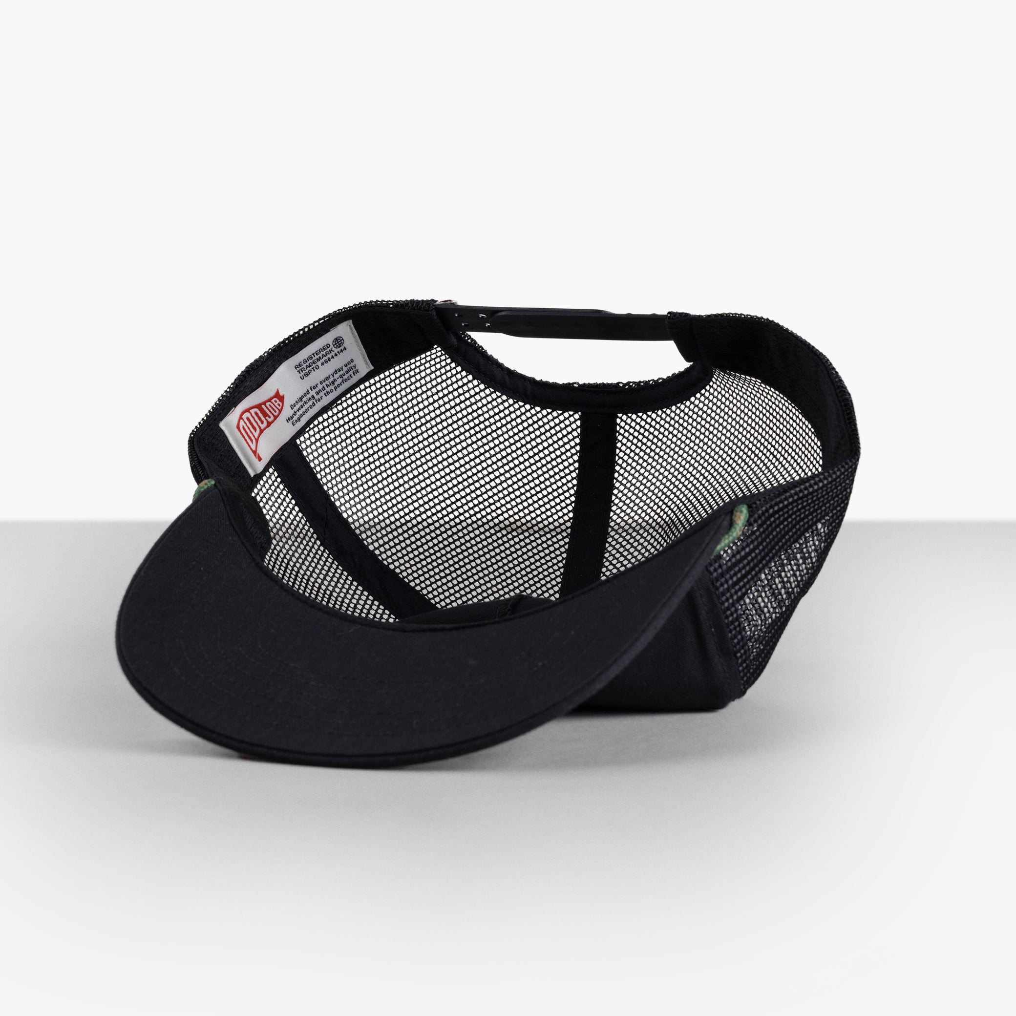Big Flat Bill Unstructured Rope Mesh Hat / Hats For Big Heads / Oddjob ...