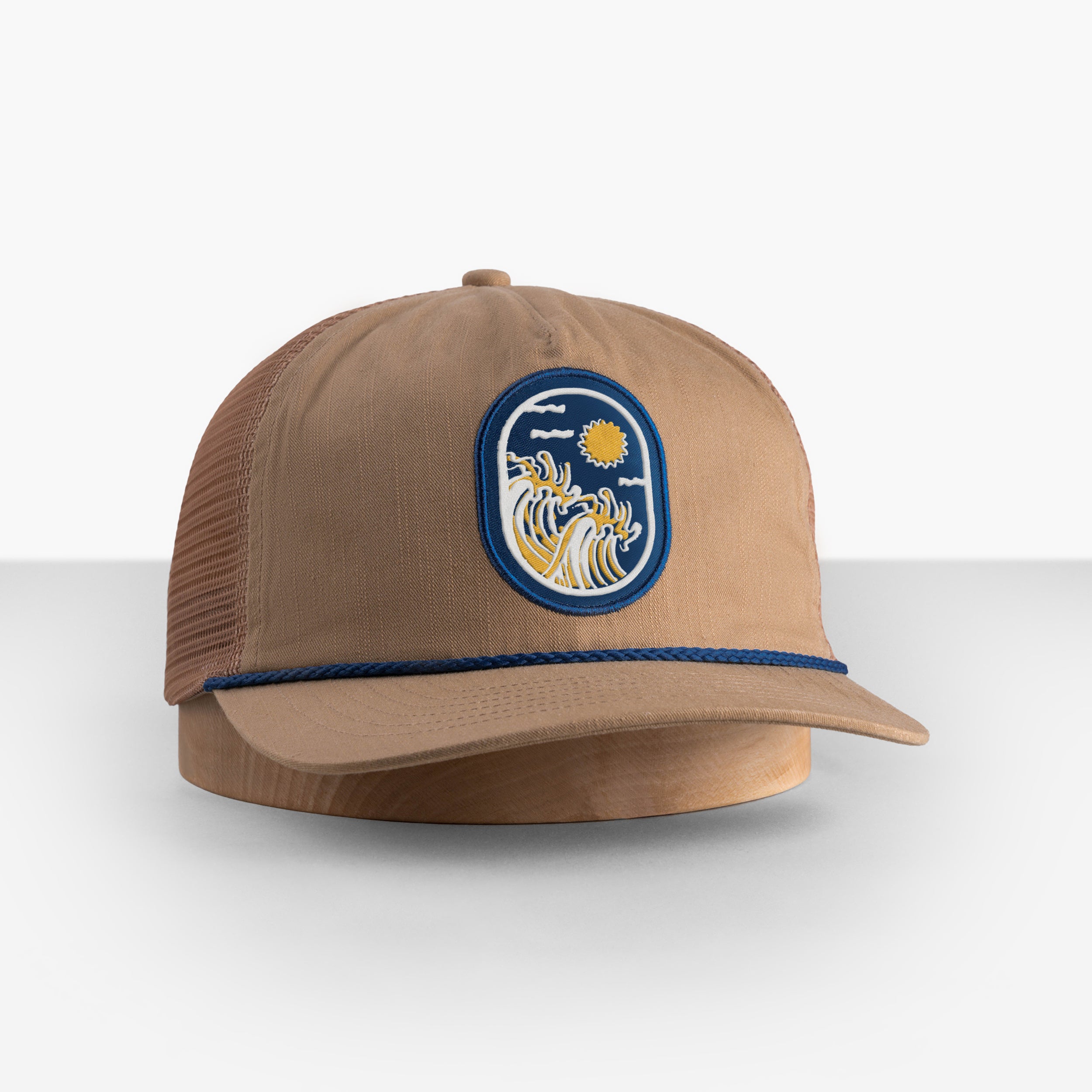 Big Flat Bill Unstructured Rope Mesh Hat / Hats For Big Heads / Oddjob ...