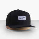 Big Flat Bill Structured Wool Hat - XL (7 ½ - 8 ¼) / Black / As Shown