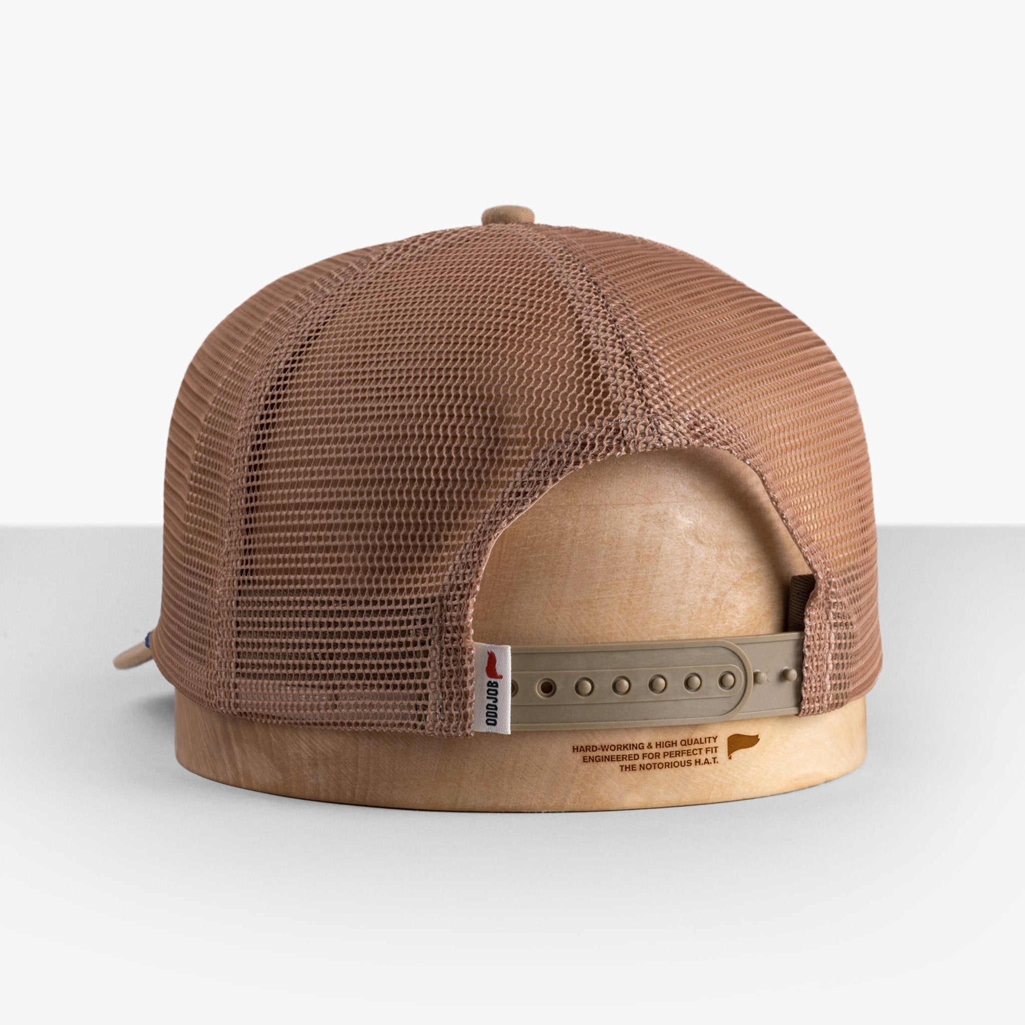 Big Flat Bill Unstructured Rope Mesh Hat / Hats For Big Heads / Oddjob ...